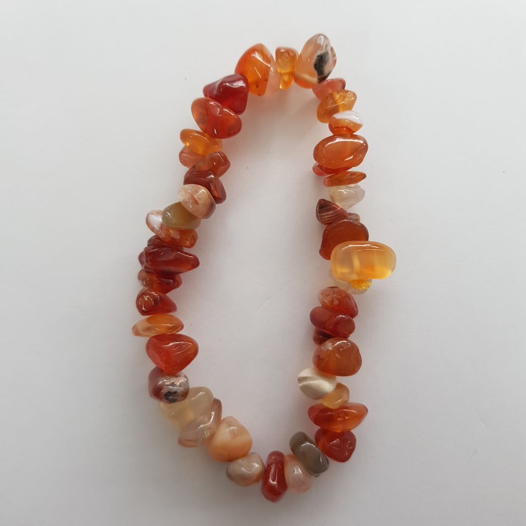 Carnelian Chip Bracelet Carnelian Chip Bracelet
